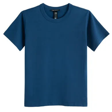 Tricou basic bleumarin din bumbac NOWEAR