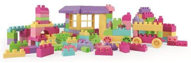 Wader, Cuburi de plastic, roz, 132 elemente
