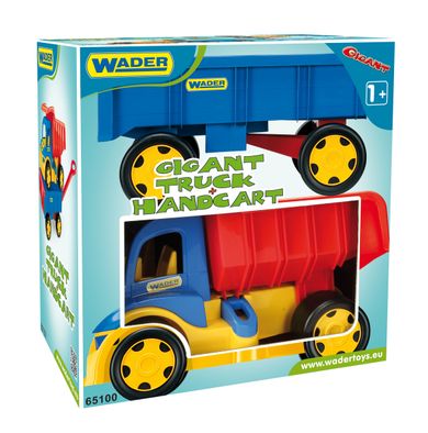 Wader, Gigant Truck, basculanta cu remorca, vehicul, 55 cm