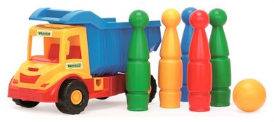 Wader, Multi Truck, basculanta cu popice, set de joaca
