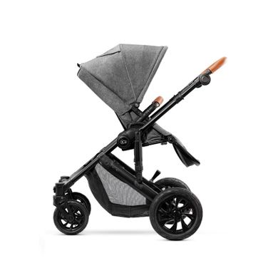 Kinderkraft, Prime, carucior multifunctional 2in1, gri + geanta Mommy Bag