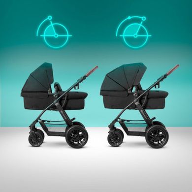 Kinderkraft, Xmoov, Mink, carucior multifunctional pentru copii, 3in1, Dark Grey