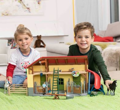 Schleich, Farm World, Grajd de cai, set, 42485