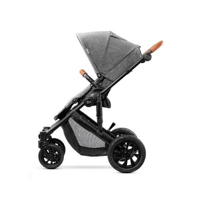 Kinderkraft, Prime, carucior multifunctional 2in1, gri + geanta Mommy Bag