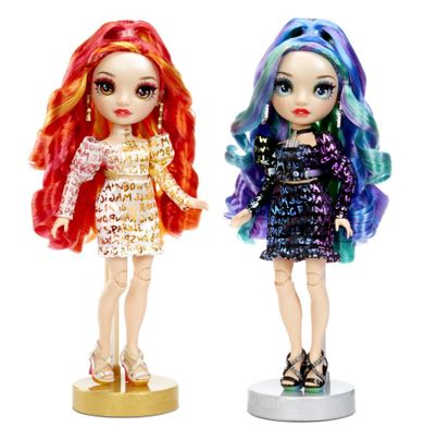 Rainbow High, Twins, Laurel & Holly De’Vious, papusi fashion, 2 buc.