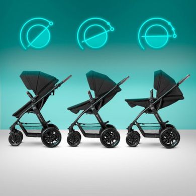 Kinderkraft, Xmoov, Mink, carucior multifunctional pentru copii, 3in1, Dark Grey
