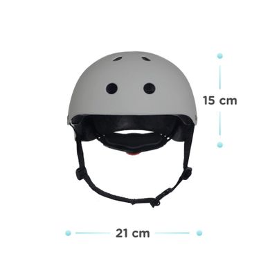 Kinderkraft, Safety, casca de bicicleta, gri