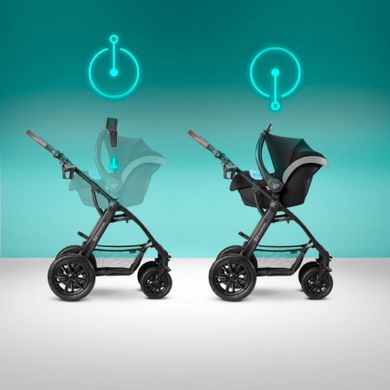 Kinderkraft, Xmoov, Mink, carucior multifunctional pentru copii, 3in1, Dark Grey