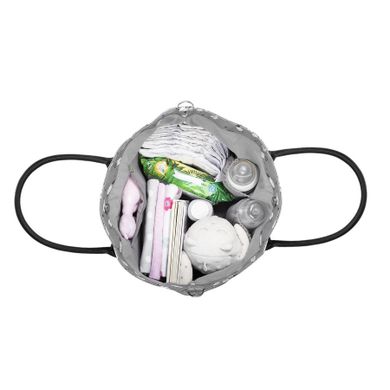 Kinderkraft, Prime, carucior multifunctional 2in1, gri + geanta Mommy Bag