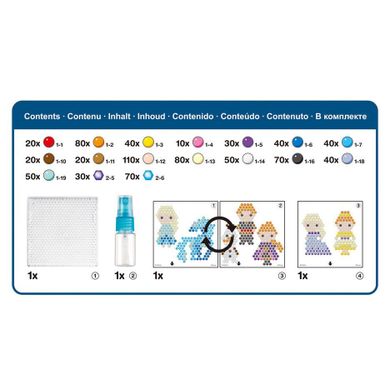 Aquabeads, Regatul de gheata 2, margele de apa, set creativ, 800 elemente, 31370