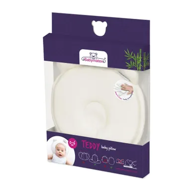 BabyMatex, Kitty, perna pentru bebelusi, 24 cm, alb