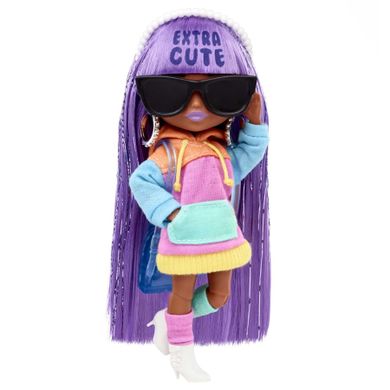 Barbie, Extra Minis, mini papusa, par violet