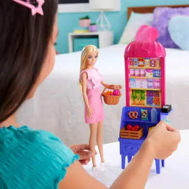 Barbie, Malibu at the Market, set de joaca cu papusa si accesorii