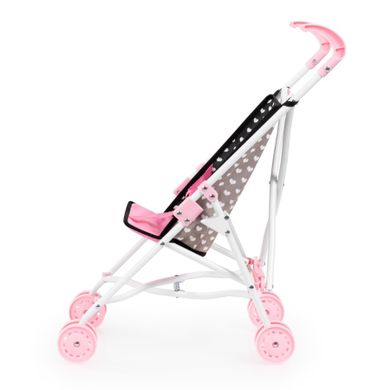 Bayer Design, Buggy, carucior sport pentru papusi, negru-roz