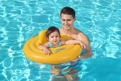 Bestway, colac de inot pentru bebelusi, 69 cm