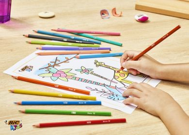 Bic, Kids, Tropicolors, creioane colorate, 24 culoare
