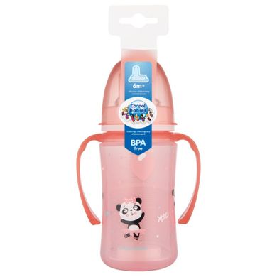Canpol babies, EasyStart, Exotic Animals, canita antrenament, roz, 6m+, 240 ml