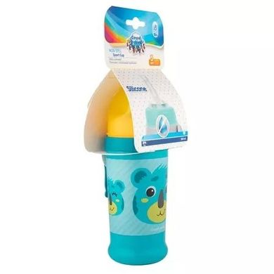Canpol babies, Hello Little, canita sport anti-varsare cu duza din silicon, turcoaz, 350 ml, 12m+