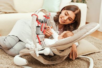 Canpol babies, Sensory Toys, spirala interactiva, rosu-negru