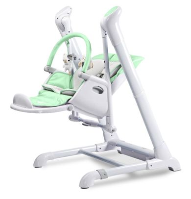 Caretero, Indigo, scaun inalt si leagan 2in1, menta verde