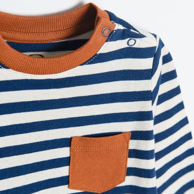 Cool Club, Bluza cu maneca lunga pentru baieti, ecru, albastru, bleumarin, set 3 buc.