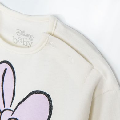 Cool Club, Bluza cu maneca lunga pentru fete, ecru, imprimeu Daisy