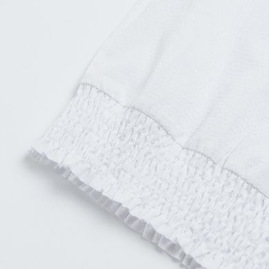 Cool Club, Bluza cu maneca scurta si guler pentru fete, alb