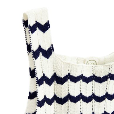 Cool Club, Bluza fara maneci pentru fete, crop top, din tricot, mix