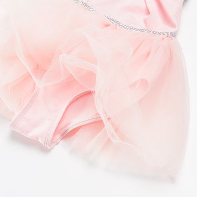 Cool Club, Body balet cu bretele pentru fete, din tulle, roz deschis