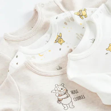 Cool Club, Body cu maneca lunga pentru bebelusi, mix, imprimeu Winnie the Pooh, set, 4 buc.