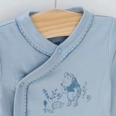 Cool Club, Body cu maneca lunga pentru fete, albastru, ecru, Winnie The Pooh, set, 2 buc.