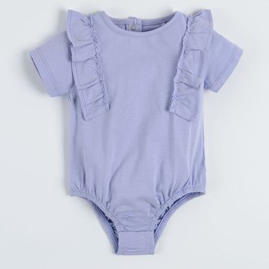 Cool Club, Body cu maneca scurta pentru fete, alb, violet, set 2 buc.