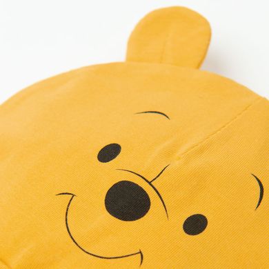 Cool Club, Caciula pentru baieti, galben, gri, imprimeu Winnie the Pooh, set, 2 buc.