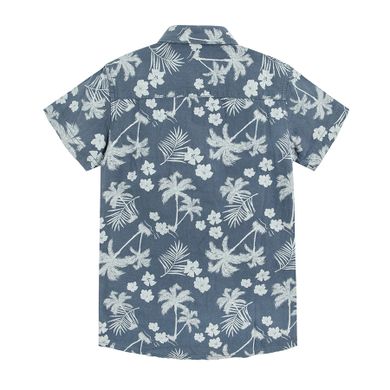 Cool Club, Camasa bleumarin cu maneca scurta pentru baieti, imprimeu floral