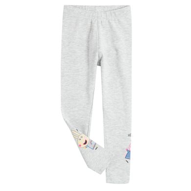 Cool Club, Colanti pentru fete, gri, negru-grafit, imprimeu Peppa Pig, set 2 buc.