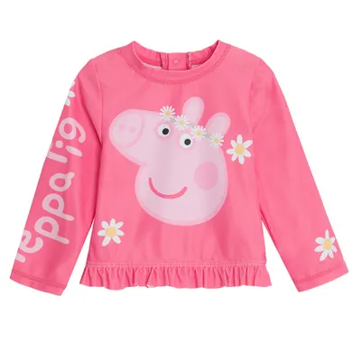 Cool Club, Costum de baie din doua piese pentru fete, UV 50, roz, imprimeu Peppa Pig