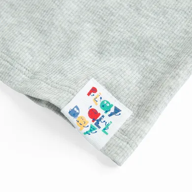 Cool Club, Fular circular pentru baieti, din tricot striat, gri