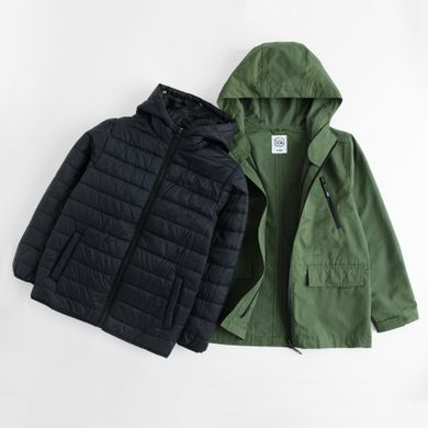 Cool Club, Geaca cu gluga pentru baieti, 3in1, verde-negru