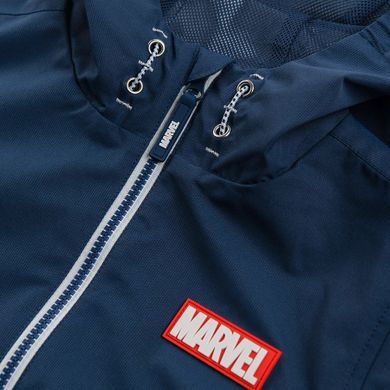 Cool Club, Geaca cu gluga pentru baieti, bleumarin, imprimeu Marvel Super Heroes