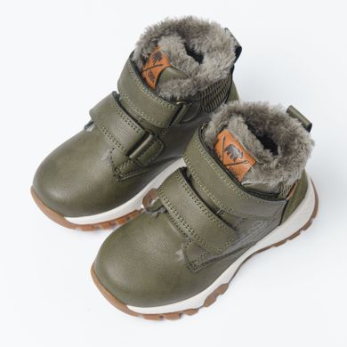 Cool Club, Ghete de iarna pentru baieti, kaki, imprimeu Create new stories