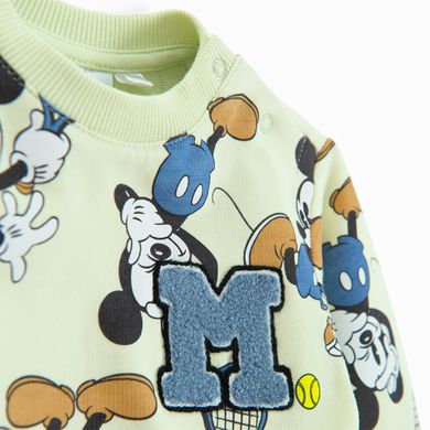 Cool Club, Hanorac pentru baieti, verde, imprimeu Mickey Mouse