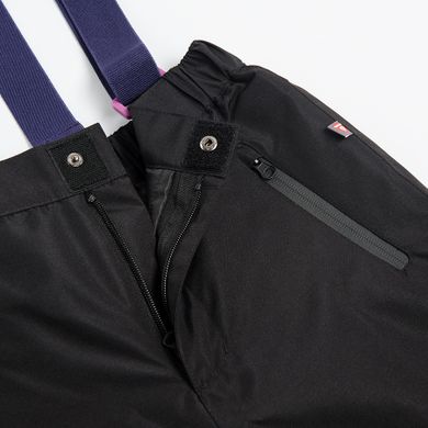Cool Club, Pantaloni de schi cu bretele pentru fete, negru-violet
