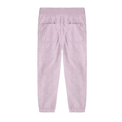 Cool Club, Pantaloni jogger din material textil pentru fete, culoare roz deschis in buline