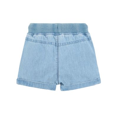 Cool Club, Pantaloni scurti de blugi pentru baieti, denim, imprimeu Hello ocean