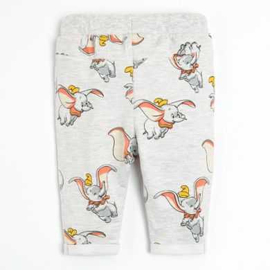 Cool Club, Pantaloni trening pentru baieti, gri, imprimeu Dumbo