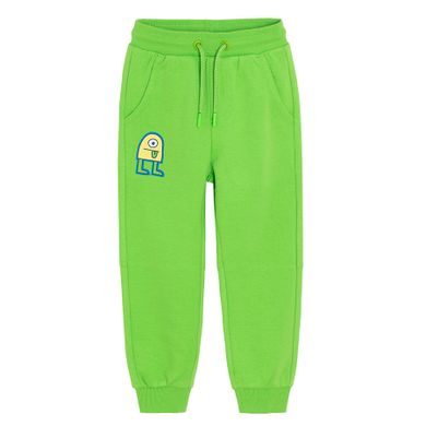 Cool Club, Pantaloni trening pentru baieti, gri, verde, set, 2 buc.