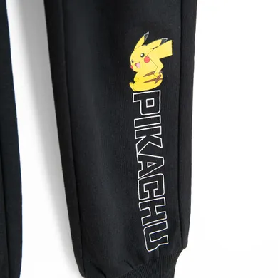 Cool Club, Pantaloni trening pentru baieti, negru, imprimeu Pokemon