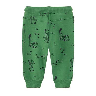 Cool Club, Pantaloni trening pentru baieti, verde, imprimeu catei