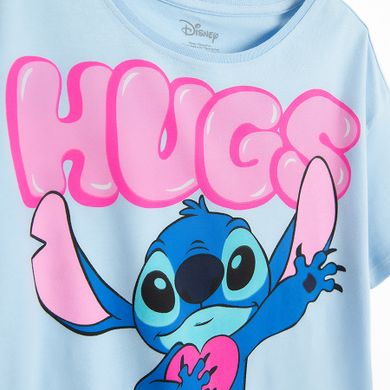 Cool Club, Pijama pentru fete, albastru, imprimeu Lilo si Stitch