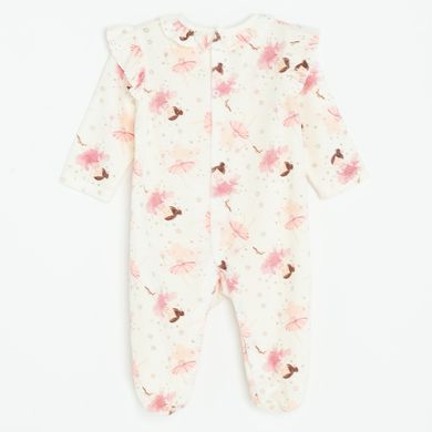 Cool Club, Pijama tip salopeta pentru fete, ecru